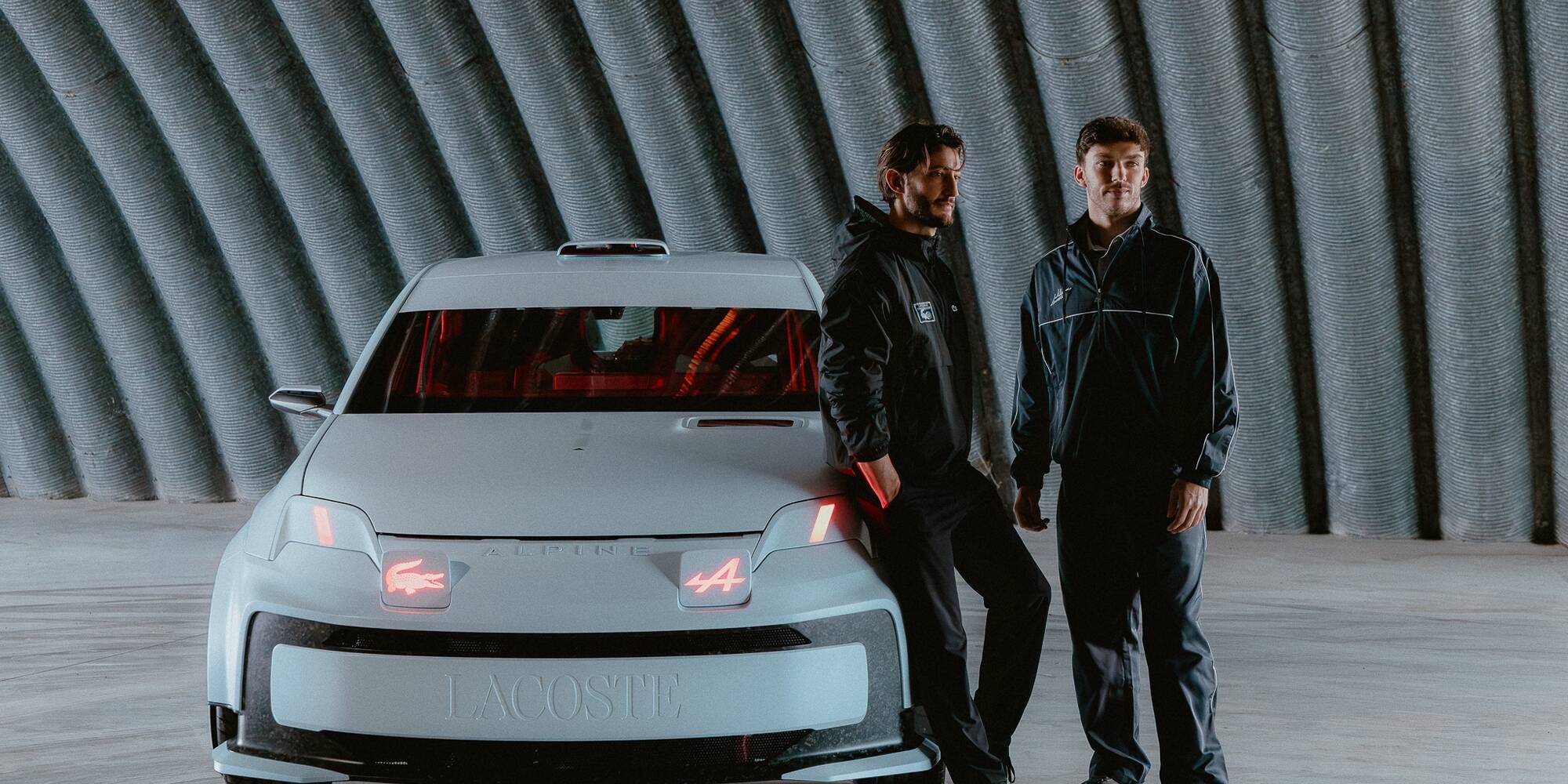 Pierre Niney Pierre Gasly Alpine A290 Lacoste Rallye