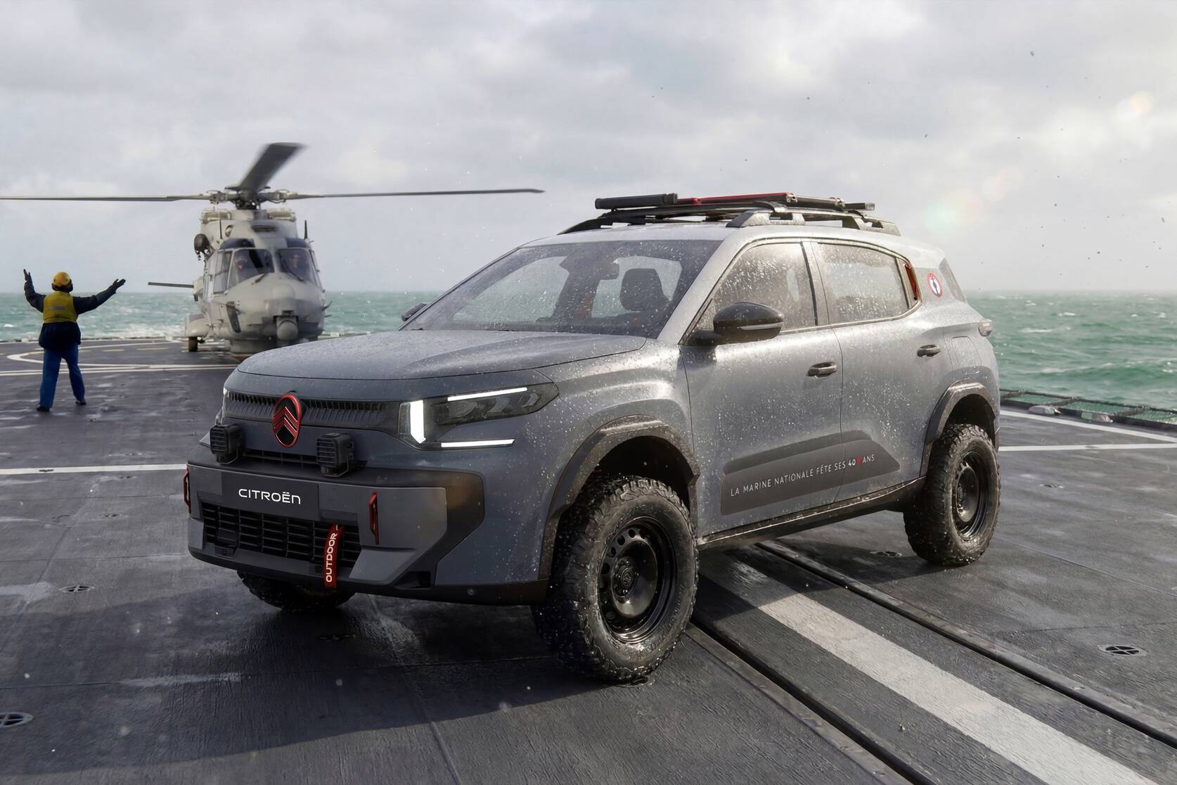 SUV Citroën C3 Aircross Marine nationale Top Gun