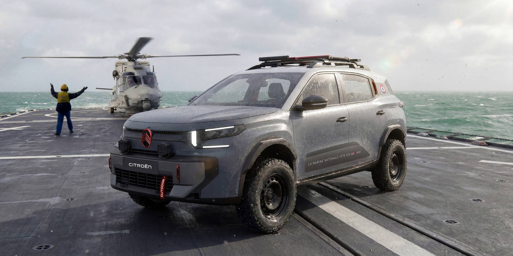 SUV Citroën C3 Aircross Marine nationale Top Gun