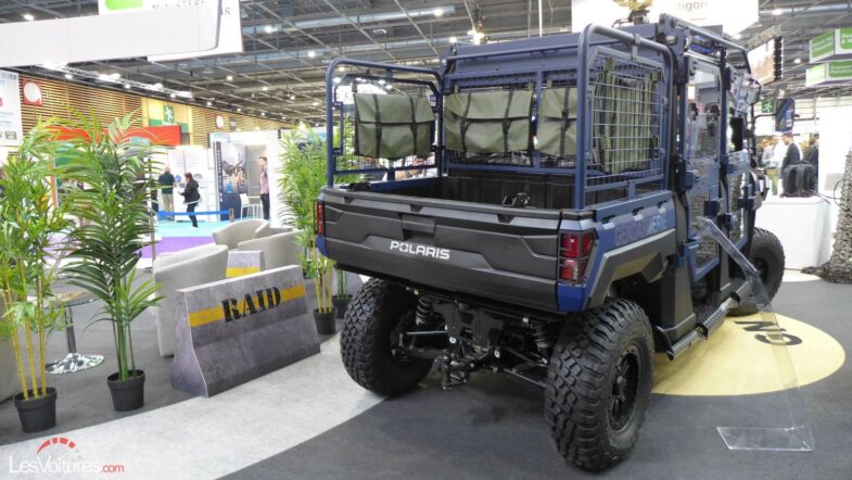 Gendarmerie nationale Police nationale Quad Polaris électrique RAID Eurosatory
