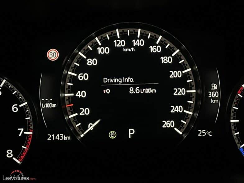 essai Mazda3 test conso
