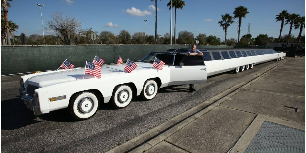 250 ans des États-Unis The American Dream voiture la plus longue du monde