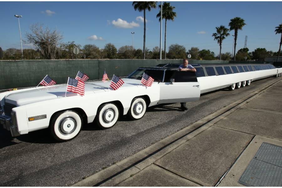 250 ans des États-Unis The American Dream voiture la plus longue du monde