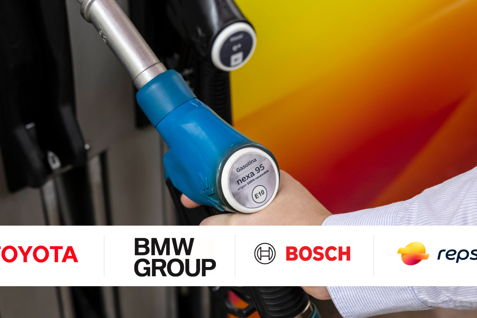 Nexa 95 voitures électriques carburant renouvelable Toyota, BMW, Repsol, Bosh