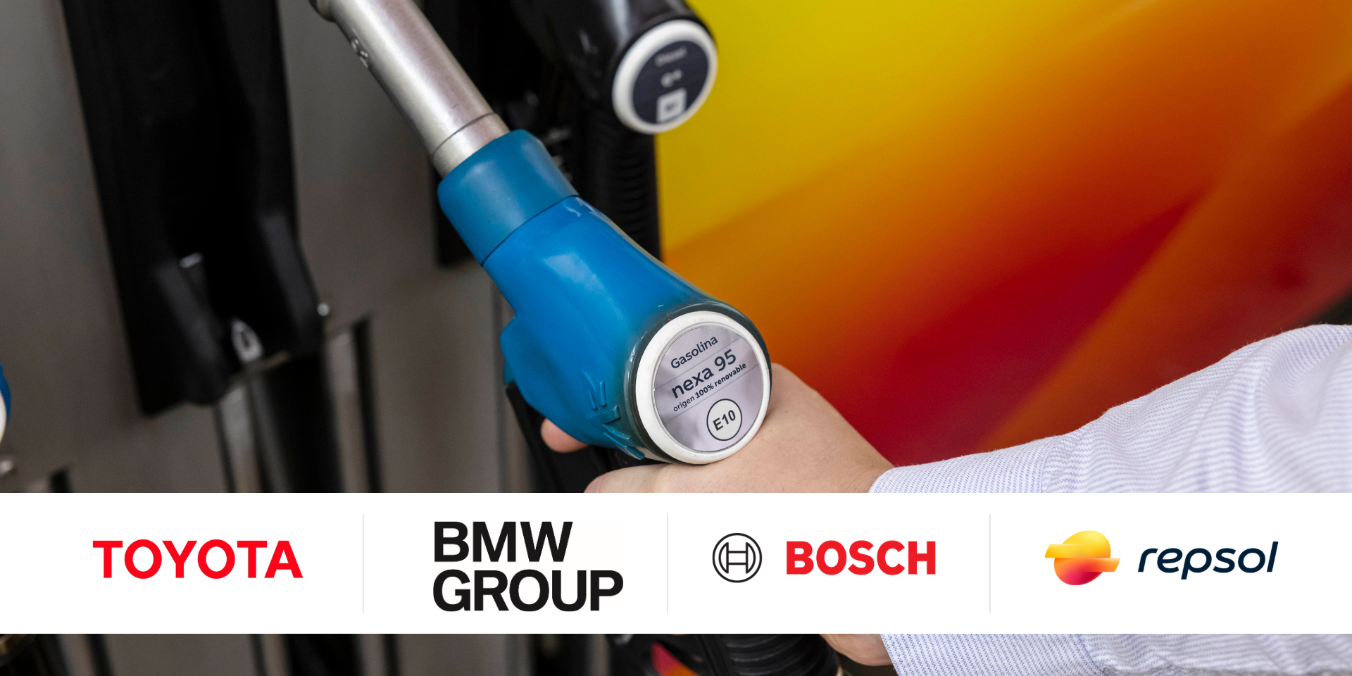 Nexa 95 voitures électriques carburant renouvelable Toyota, BMW, Repsol, Bosh