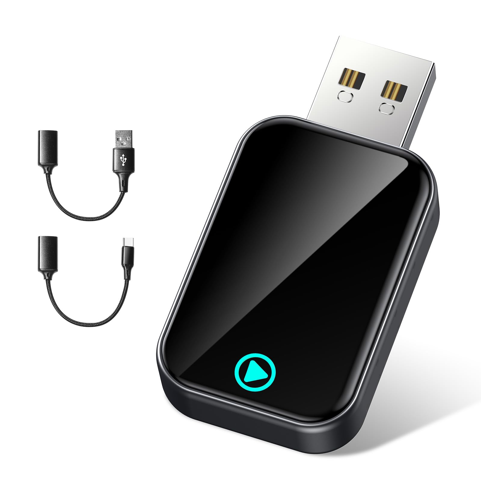 Adaptateur CarPlay sans fil Alltotive S2 Mini noir pour voiture