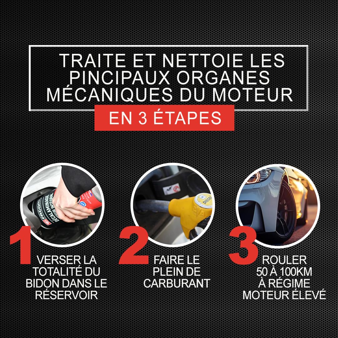 Bidon de décalaminant moteur diesel Facom 1L pour l'entretien – vue 2
