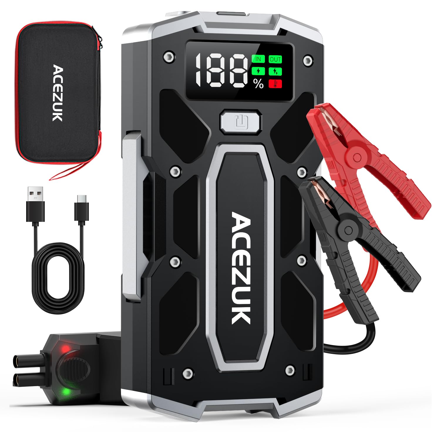 Booster de batterie voiture ACEZUK M02 avec écran LED