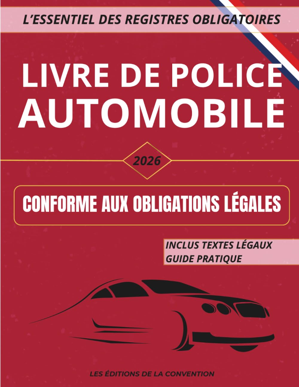 Livre de police automobile pour le registre des transactions de véhicules
