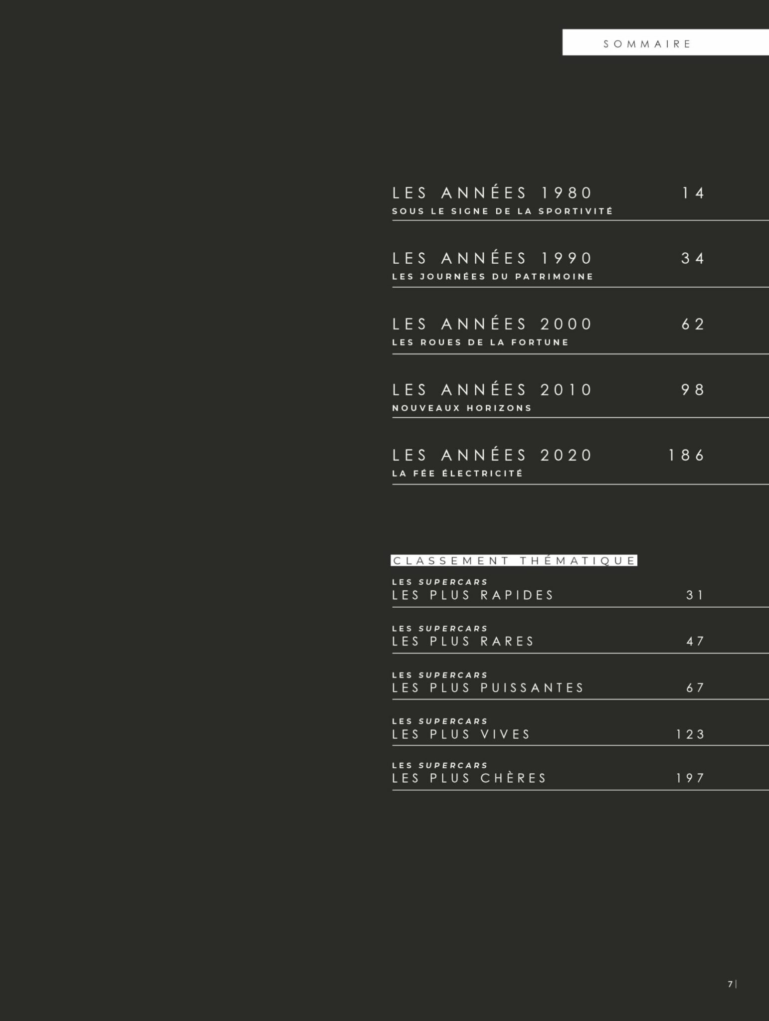 Livre supercars présentant 200 voitures d'exception aux éditions Glénat – vue 3