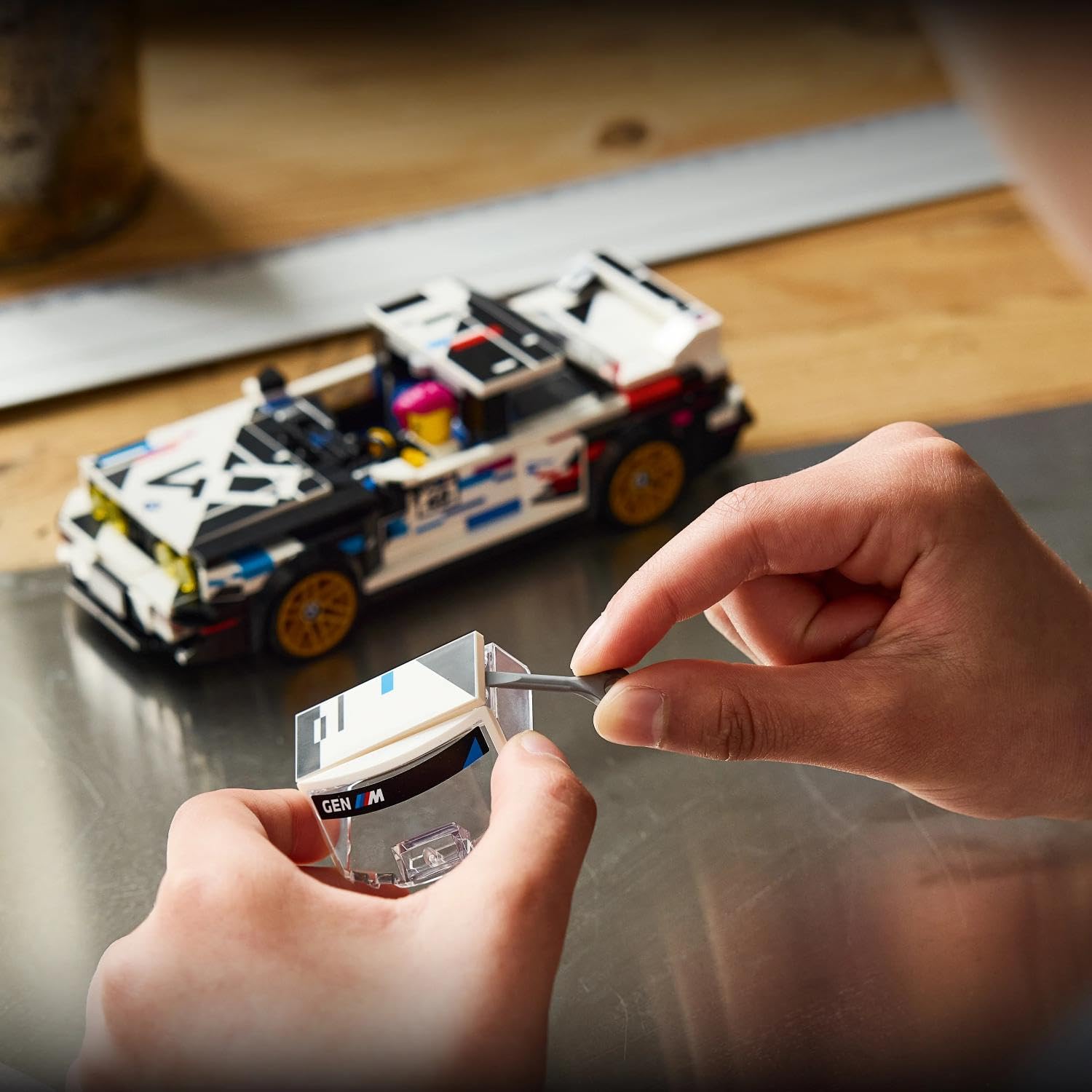 Maquette de voiture LEGO BMW M3 E30 Speed Champions en plastique – vue 2