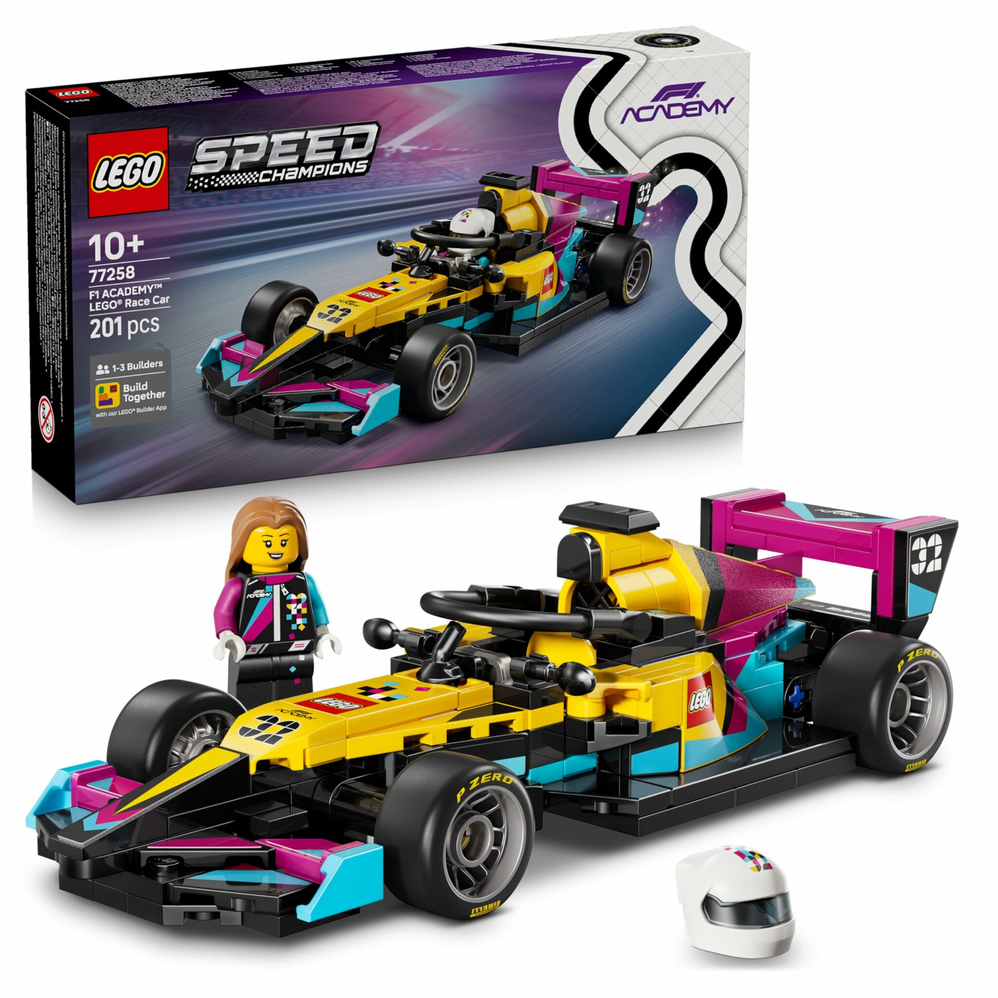 Voiture LEGO F1 Academy Speed Champions 77258 avec figurine de pilote