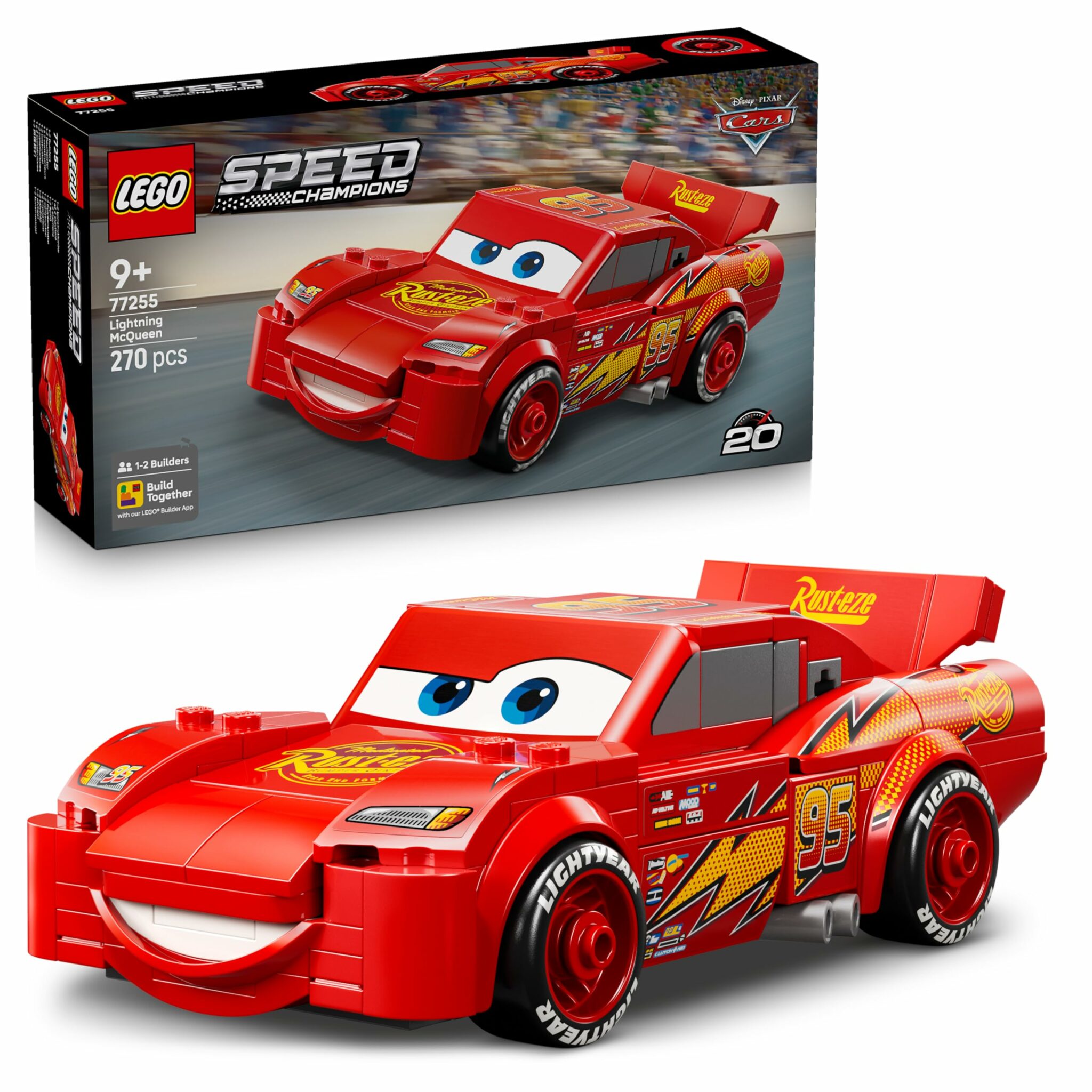 Maquette de la voiture LEGO Flash McQueen Disney Pixar Cars