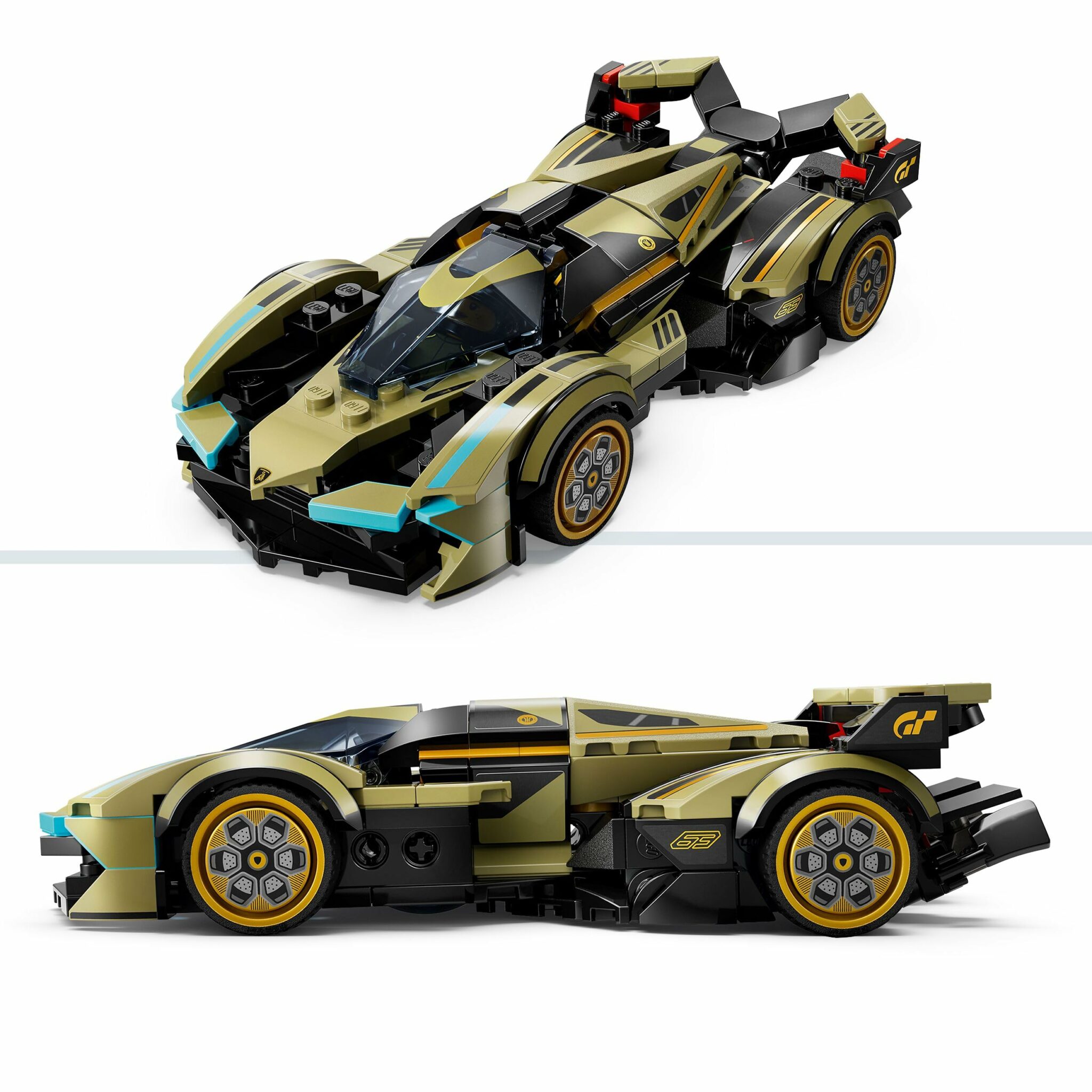 Voiture LEGO Speed Champions Lamborghini Lambo V12 Vision GT montée – vue 3