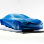Alpine A110 électrique sculpture mondial de l'auto