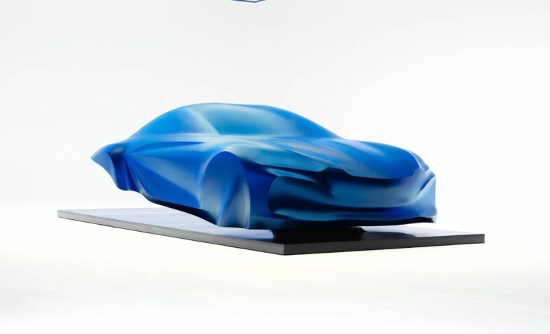 Alpine A110 électrique sculpture mondial de l'auto