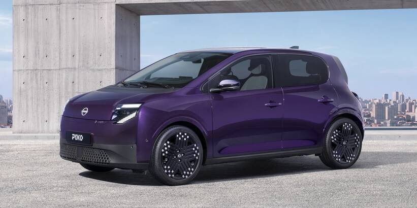 citadine électrique Nissan Pixo cousine Renault Twingo Dacia Spring