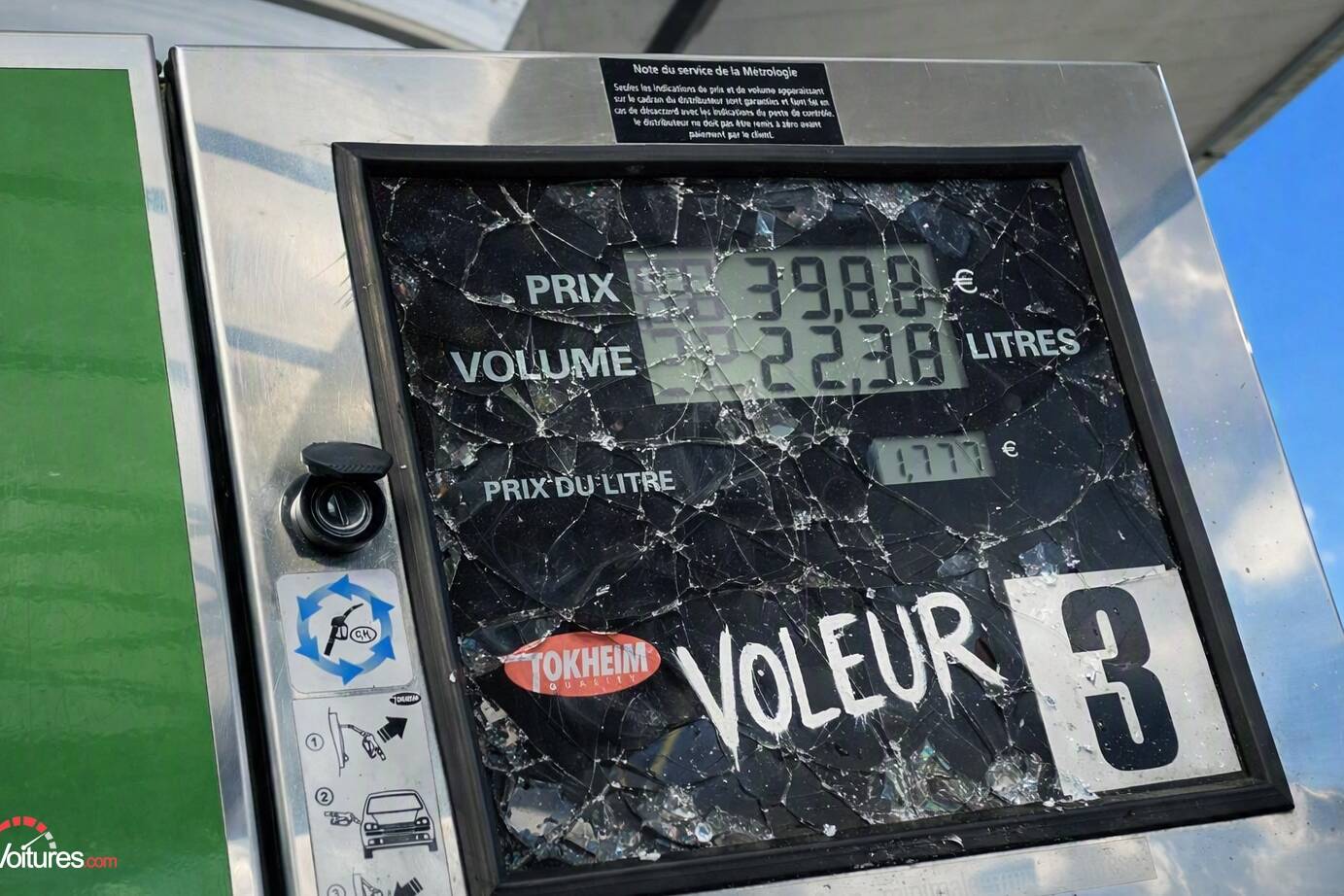 vidéo stations‑service vandalisées prix des carburants