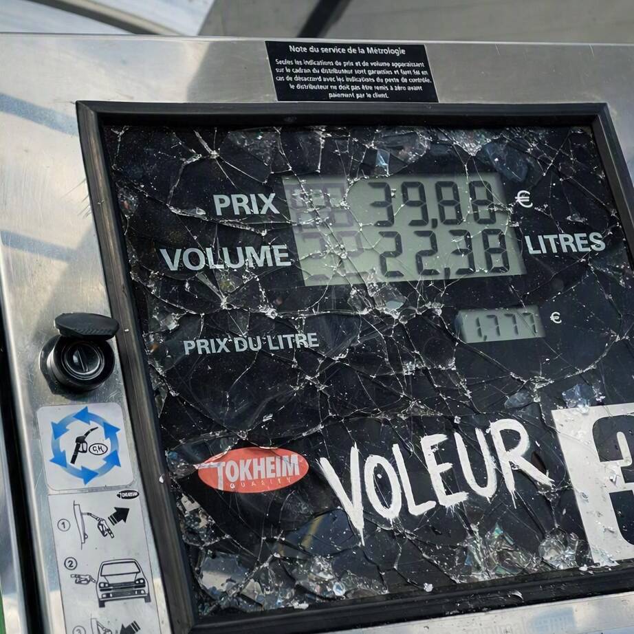 vidéo stations‑service vandalisées prix des carburants