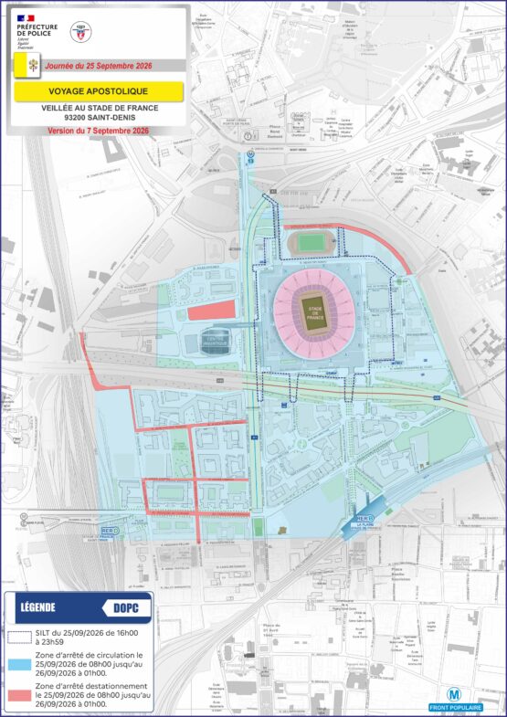 Visite du Pape Léon XIV Paris messe Concorde Notre-Dame cartes